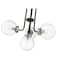 Z-Lite Parsons 4 Light Chandelier, Matte Black & Clear 477-4MB-BN - alternate 7